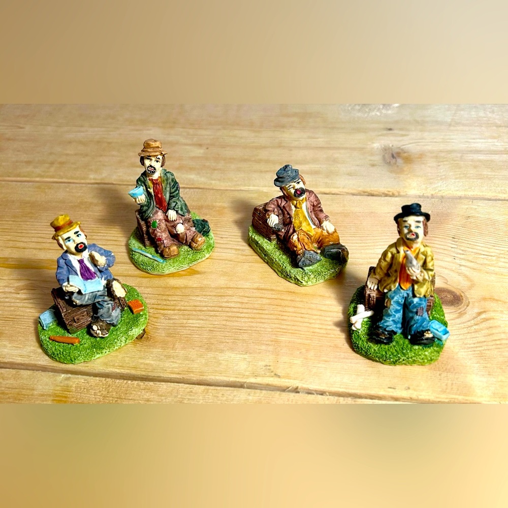Vintage Hobo Miniature Figurine Set